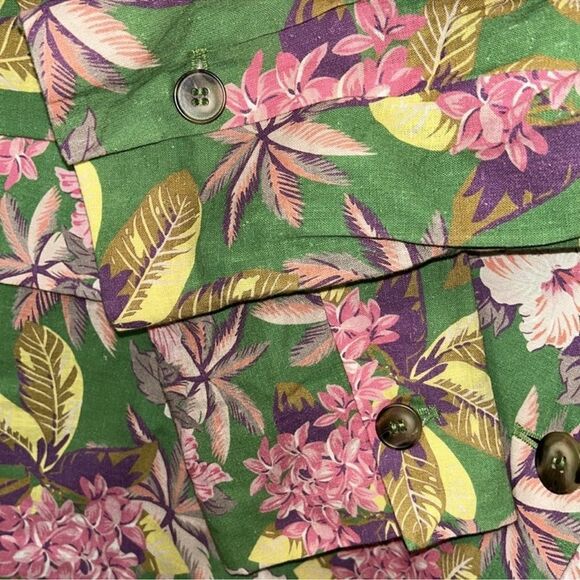 DRA Floral Print Green/Pink Blazer (Size XS) - Picture 7 of 7